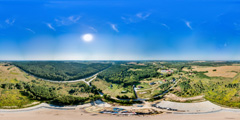panorama 360 z drona